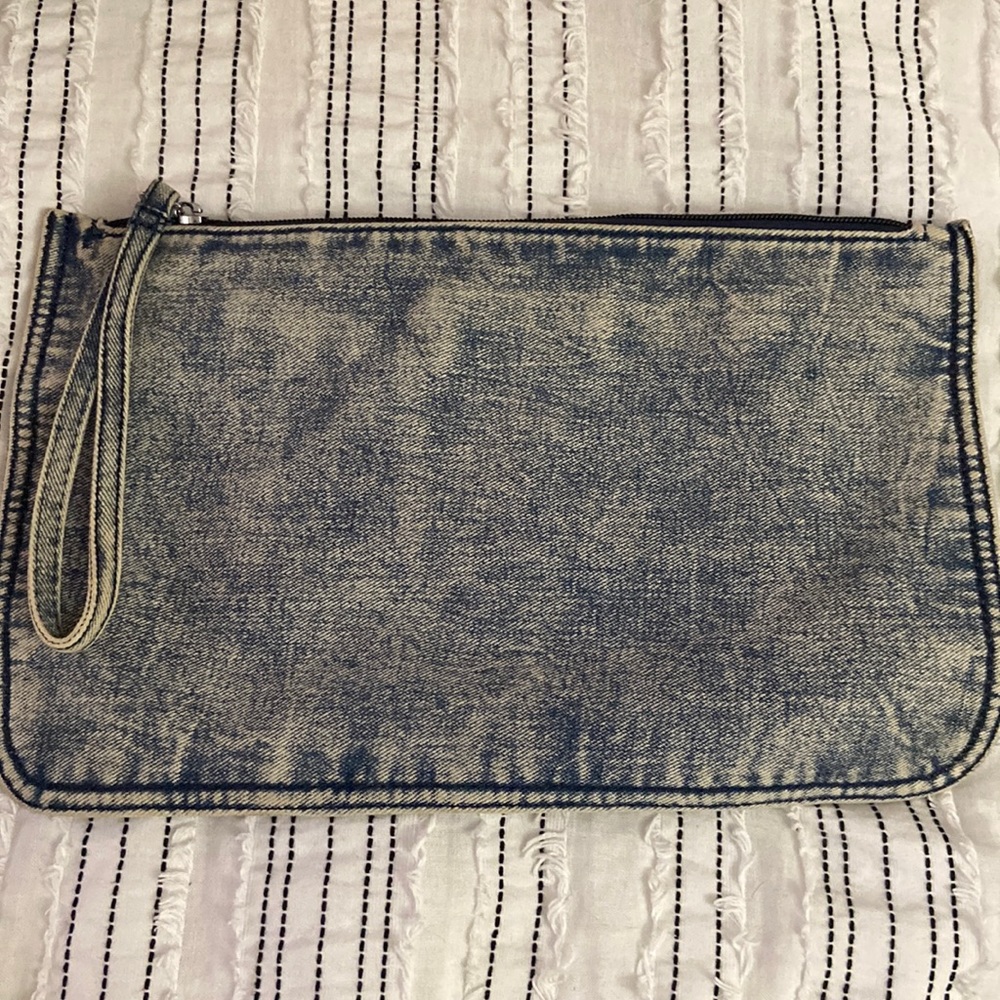 Denim hand bag